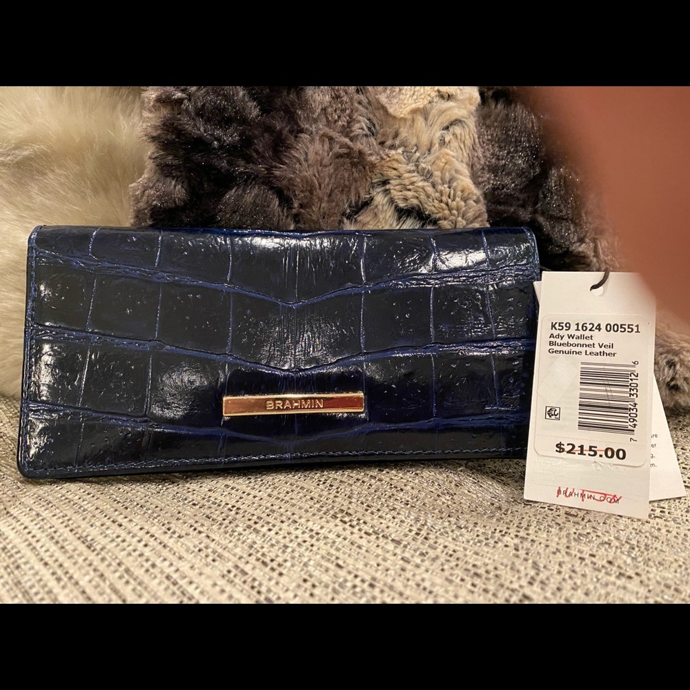 Brahmin Ady Wallet Bluebonnet Veil